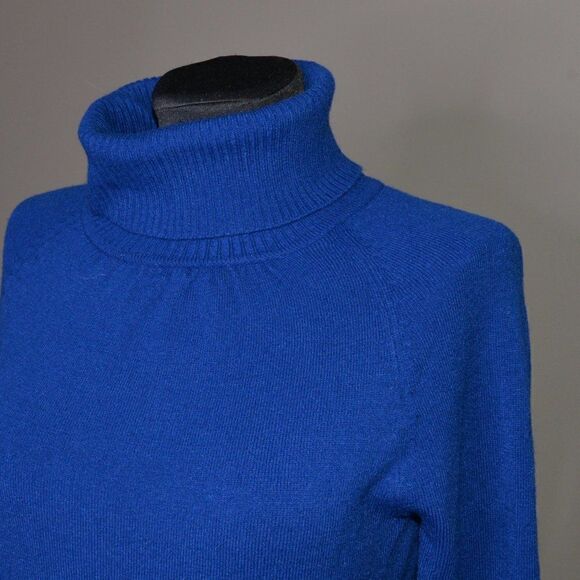 Cobalt Blue Turtleneck Sz M - Picture 4 of 4
